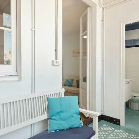 Vintage Blue House With Balcony